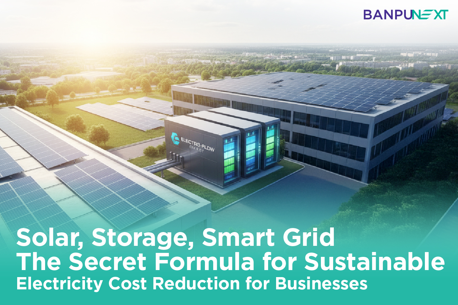 Solar, Storage, Smart Grid: The Secret Formula for Sustainable Electricity Cost Reduction for Businesses