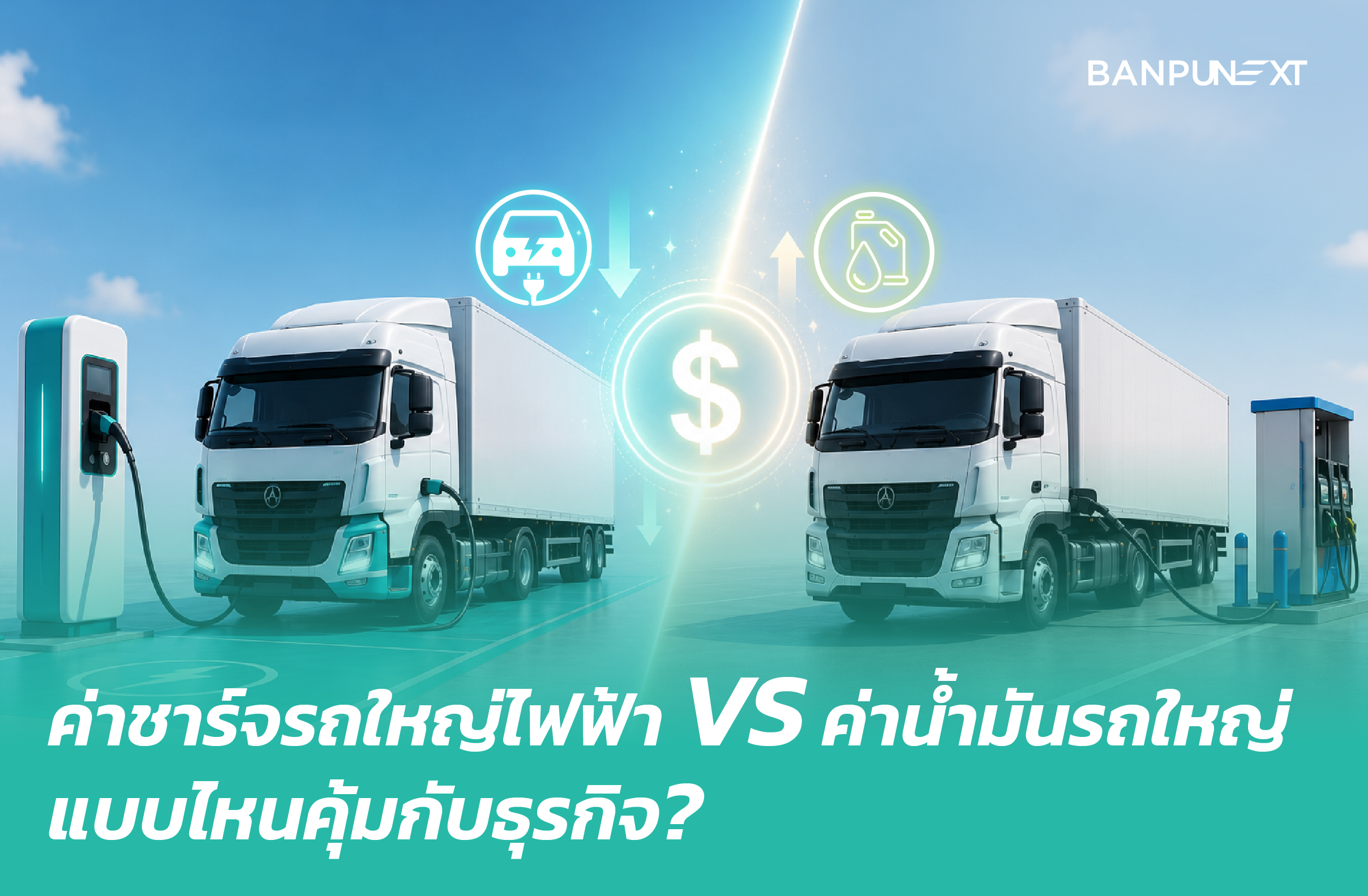 ค่าชาร์จรถใหญ่ไฟฟ้า เทียบกับน้ำมัน คุ้มไหมสำหรับธุรกิจโลจิสติกส์?