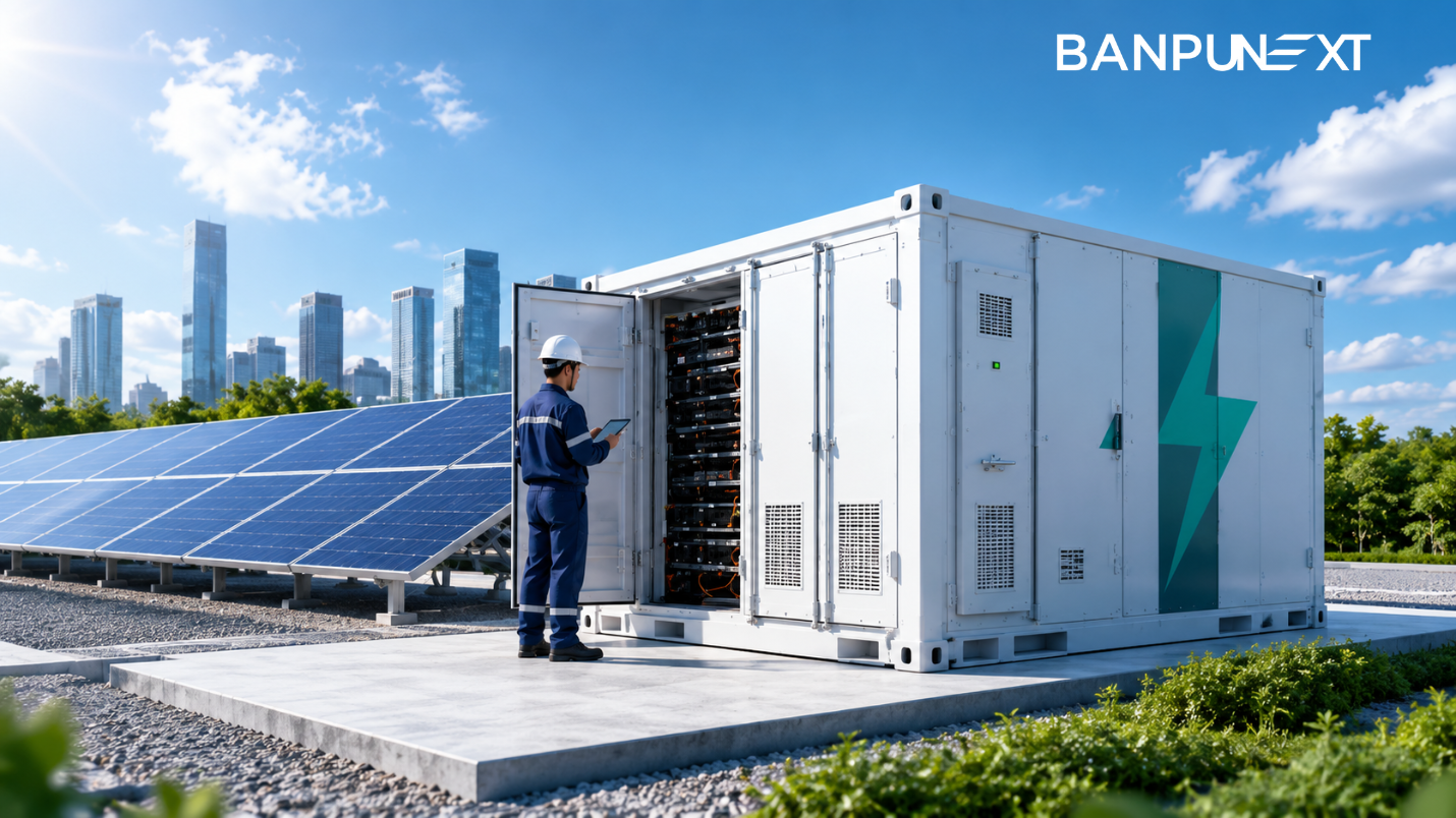 Simply put, a solar system is an “electricity generation source” that can operate only when sunlight is available, while an ESS (Energy Storage System) is an “energy storage solution” that stores electricity for use when needed. 